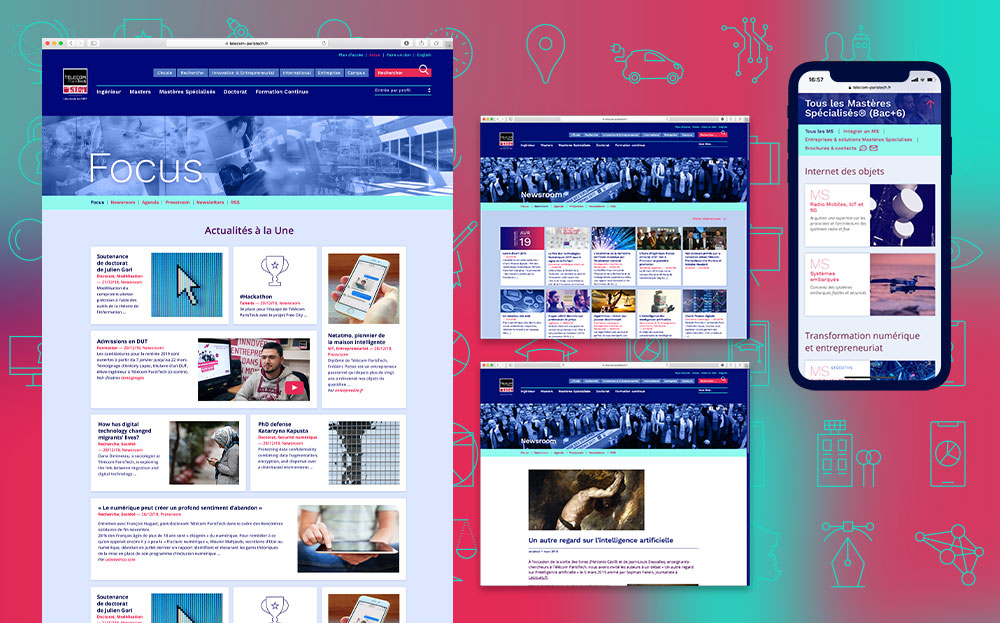 telecom-paris.fr - site web - design : Olaf Avenati & Mathieu Ehrsam - Télécom Paris